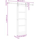vidaXL Drsna vrata s kompletom opreme | Shoptok.si