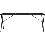 vidaXL Noge za blagovaonski stol X-oblika 160x80x73cm lijevano željezo | shoptok.hr