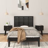 Zidno uzglavlje crni 81x3x63 cm od masivne borovine | Eponuda.ba