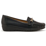 Shelvt Women's black loafers with embellishment | Shoptok.si