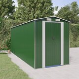  Vrtno spremište zeleno 192 x 523 x 223 cm od pocinčanog čelika | shoptok.hr