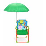 Kinder Home TOFFY sklopiva dječja stolica s kišobranom za plažu, vrt i kampiranje | shoptok.hr