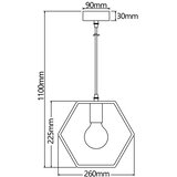 Aigostar Drveni luster na kablu 1xE27/60W/230V od borovine | Eponuda.com