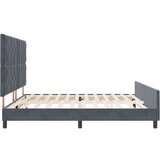  Tamnosivi Velvet Krevet 200x200 cm | shoptok.hr