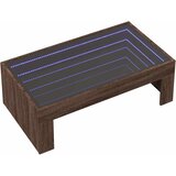  Stolić s beskonačnim LED svjetlima boja hrasta 90x50x30 cm | shoptok.hr