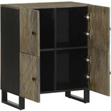  Komoda crna 60x33x75 cm Puno drvo Mango | shoptok.hr