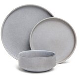 Bonami Selection 12-dijelni set sivog posuđa od kamenine Malia | shoptok.hr