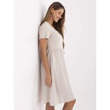 Italy Moda Dress-DHJ-SK-25370.85-beige | Shoptok.si
