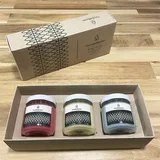 Set 3 sveće T100 crvena, bež i plava