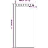 Voile zavjese s ušicama 2 kom tirkizne | shoptok.hr