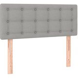 Maison Chic posteljno vzglavje - vzglavna omarica - nočna omarica svetlo sivo 80x5x78/88 cm blago, (21706887) Cene