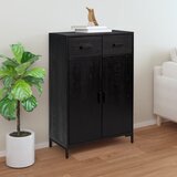vidaXL Regal za čevlje črn 75x40x110 cm trdna reciklirana borovina Cene