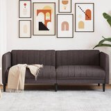 The Living Store Kavč trosed temno rjava tkanina - Zofa, (21836222) | Shoptok.si