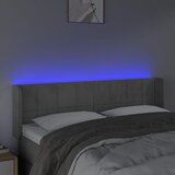  LED uzglavlje svjetlosivo 147x16x78/88 cm baršunasto | shoptok.hr