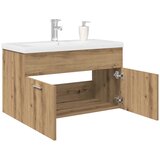 vidaXL omarica za umivalnik z vgrajenim umivalnikom pipo Artisan Oak cene
