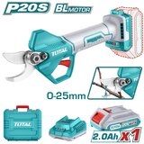 Total akumulatorsko škarje za obrezovanje 25 mm/ P20S/ industrial (set baterija 1x2Ah, polnilec, kovček) (TSSLI202581) | Shoptok.si
