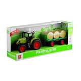 Traktor za igru s prikolicom i balama - 37,5 cm - zelena | shoptok.hr