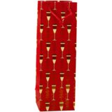  Bottle Gift Bag Glasses Motif 36 x 12 x 10 cm | shoptok.hr