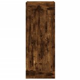  Visoka komoda dimljeni hrast 34,5x34x180cm konstruiranog drva Smeđa | Shoptok.si