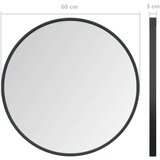 vidaXL Zidno ogledalo crno 60 cm | shoptok.hr
