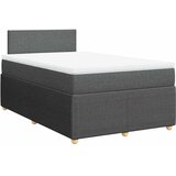  Krevet box spring s madracem tamnosivi 120 x 190 cm tkanina | shoptok.hr