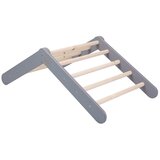 MeowBaby Sivi trokut za berbu od borovine 46x87x60 cm Montessori - | shoptok.hr