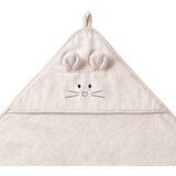 BabyOno Brisača bambus 100x100 cm, z ušeski, svetlo bež | Shoptok.si
