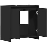  Kupaonski ormarić crni 60 x 33 x 61 cm od konstruiranog drva | shoptok.hr