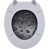 Toaletna daska 2 kom MDF s uzorkom kapi | shoptok.hr