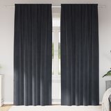 vidaXL Zavese Temno sive Poliester 140 x 245 cm Absorpcija zvoka Cene