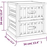  Noćni ormarići 2 kom 34 x 34 x 34 cm od masivnog drva oraha | shoptok.hr