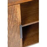 Light & Living Temno rjava nizka komoda iz masivnega lesa 100x80 cm Bitika – | Shoptok.si