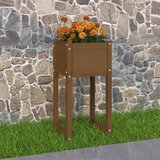 vidaXL Visoka greda medeno rjava 40x40x81 cm trdna borovina Cene