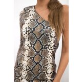 Kesi Snakeskin dress khaki | shoptok.hr