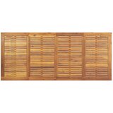 Vanjski blagovaonski stol sivi 200x90x75 cm čelični i solidno drvo akacija | shoptok.hr