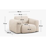 Micadoni Temno moder žameten fotelj Molino – | Shoptok.si