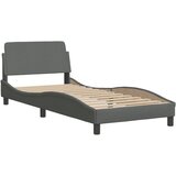  The Living Store Posteljni okvir z vzglavjem temno siv 90x190 cm blago - Posteljni Okvir, (21497708) | Shoptok.si