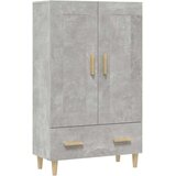  Visoka omarica betonsko siva 70x31x115 cm konstruiran les, (20654673) | Shoptok.si