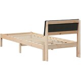  Okvir kreveta Smeđa i crna 80 x 200 cm Masivna borovina | Eponuda.ba