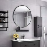 Modern Home viseće ogledalo 80 cm, crni aluminijski okvir | shoptok.hr