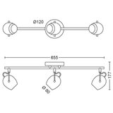 Philips 50613/31/P0 - LED spot svetiljka RIVANO 3xLED/4,3W/230V | Eponuda.com