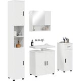  Set namještaja za kupaonicu s ladicama 4 pcs Visoki sjaj bijela | Eponuda.com