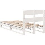 vidaXL Okvir kreveta bez madraca bijeli 90 x 190 cm masivna borovina | shoptok.hr