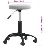vidaXL Masažni stolček žamet svetlo siva, (20939529) | Shoptok.si
