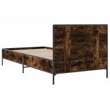  Okvir za krevet boja hrasta 90x200 cm konstruirano drvo i metal | shoptok.hr