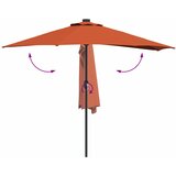  Vrtni suncobran Terakota 294 x 150 x 224 cm Poliester i čelik | shoptok.hr
