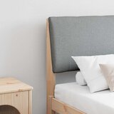  Tapecirani uzglavlje Svijetlo siva 180 cm Čvrsto borovo drvo | shoptok.hr