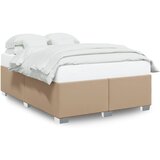 vidaXL Okvir za krevet boja cappuccina 140x190 cm od umjetne kože | shoptok.hr