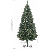  Umjetno osvijetljeno božićno drvce sa šiškama 180 cm | shoptok.hr
