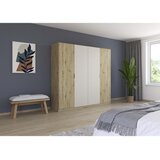 Boxxx OMARA S KLASIČNIMI VRATI, barve šampanjca, hrast artisan | Shoptok.si